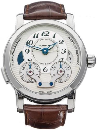 Montblanc Miesten kello 106487 Nicolas Rieussec Luurankokello/Nahka