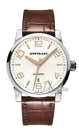 Montblanc Miesten kello 101550 Timewalker XL Valkoinen/Nahka Ø42 mm