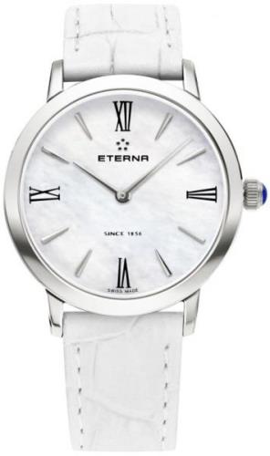 Eterna Naisten kello 2720.41.62.1385 Eternity Valkoinen/Nahka Ø32 mm