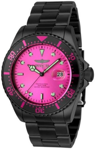 Invicta Miesten kello 23227 Pro Diver Pinkki/Teräs Ø43 mm