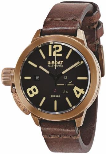 U-Boat Miesten kello 8104 Classico Musta/Nahka Ø50 mm