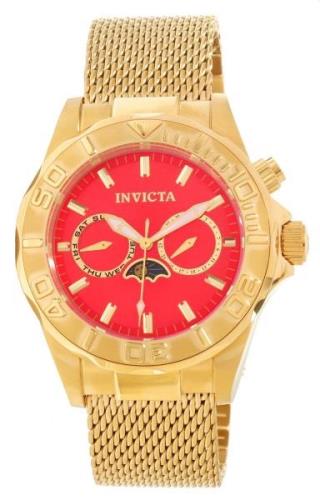 Invicta Miesten kello 80329 Pro Diver Punainen/Kullansävytetty