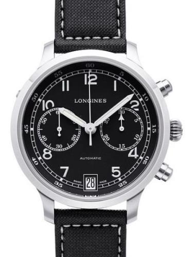 Longines Miesten kello L2.790.4.53.0 Musta/Tekstiili Ø42 mm