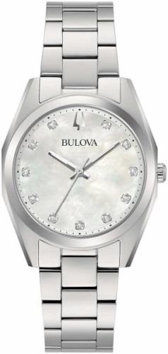 Bulova Naisten kello 96P228 Surveyor Valkoinen/Teräs Ø31 mm