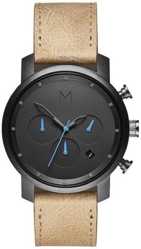 MVMT Miesten kello MC02-GML Chrono Musta/Nahka Ø40 mm