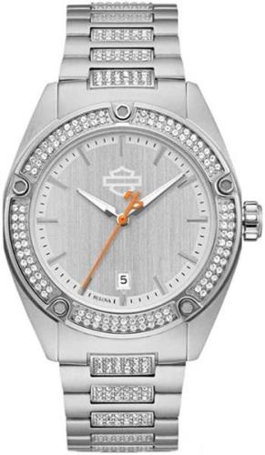 Bulova Naisten kello 76L187 Harley-Davidson Hopea/Teräs Ø37.2 mm