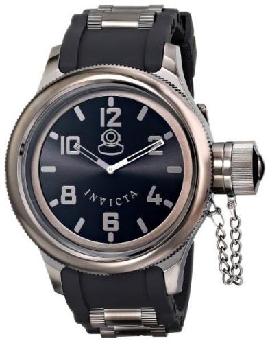 Invicta Miesten kello 0394 Russian Diver Musta/Teräs Ø52 mm