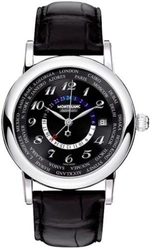 Montblanc Miesten kello 106464 Star Musta/Nahka Ø42 mm