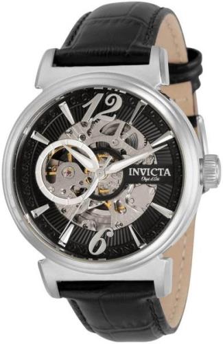 Invicta Miesten kello 30461 Musta/Nahka Ø41 mm