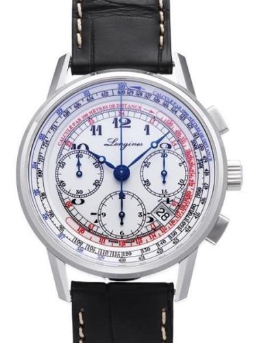 Longines Miesten kello L2.781.4.13.2 Heritage Telemeter Chronograph