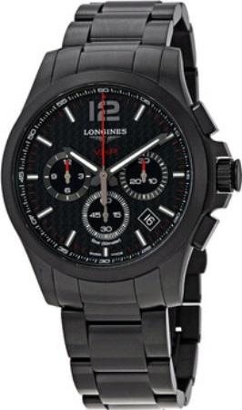 Longines Miesten kello L3.717.2.66.6 Conquest V.H.P. Musta/Teräs