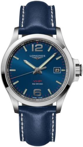 Longines Miesten kello L3.726.4.96.0 Conquest V.H.P. Sininen/Nahka