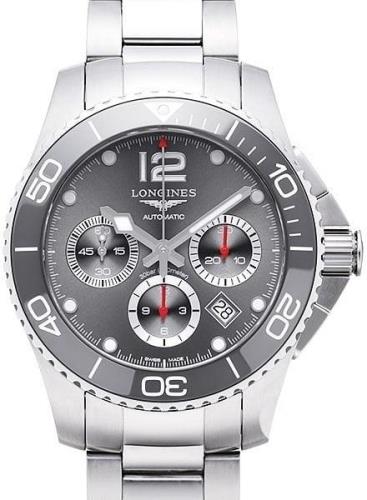 Longines Miesten kello L3.883.4.76.6 Hydroconquest Harmaa/Teräs Ø43