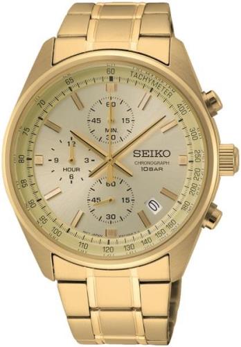 Seiko Miesten kello SSB382P1 Samppanja/Kullansävytetty teräs Ø42 mm