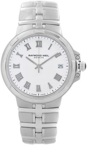 Raymond Weil Miesten kello 5580-ST-00300 Parsifal Valkoinen/Teräs