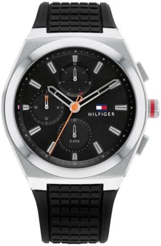 Tommy Hilfiger Miesten kello 1791898 Connor Musta/Kumi Ø44 mm