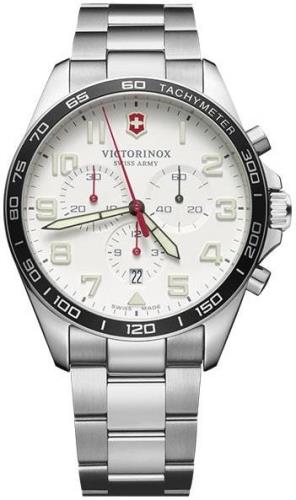 Victorinox Miesten kello V241856 Fieldforce Valkoinen/Teräs Ø42 mm