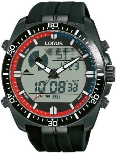 Lorus Miesten kello R2B05AX9 Sports Musta/Muovi Ø46 mm