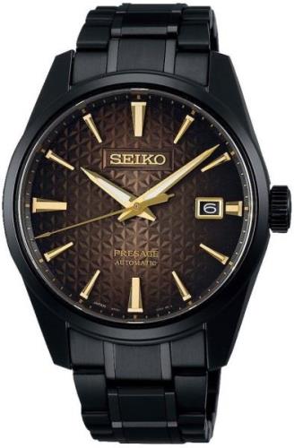 Seiko Miesten kello SPB205J1 Presage Ruskea/Teräs Ø39.3 mm