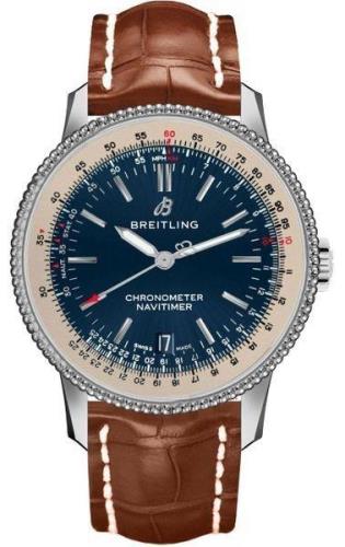 Breitling A17325211C1P2 Navitimer 01 Sininen/Nahka Ø38 mm