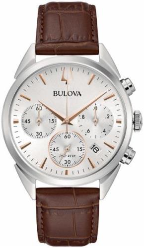 Bulova Miesten kello 96B370 Precisionist Hopea/Nahka Ø42 mm