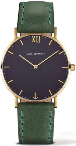 Paul Hewitt Naisten kello PHSAGSTB12M Classic Musta/Nahka Ø39 mm