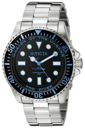 Invicta Miesten kello 20122 Pro Diver Musta/Teräs Ø43 mm