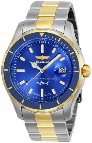 Invicta Miesten kello 25815 Pro Diver Sininen/Kullansävytetty teräs