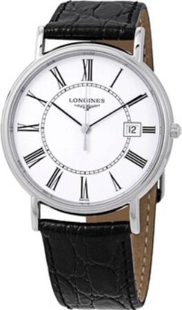 Longines Miesten kello L4.790.4.11.2 Presences Valkoinen/Nahka Ø38.5