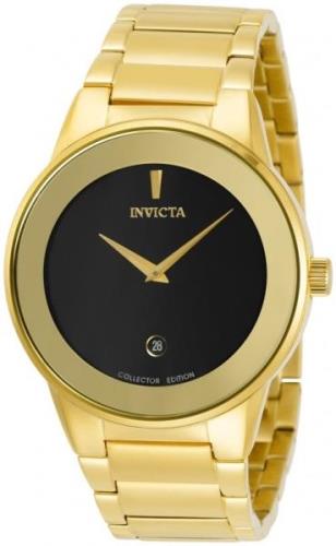 Invicta Miesten kello 30537 Musta/Kullansävytetty teräs Ø40 mm