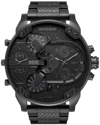 Diesel Miesten kello DZ7468 Mr. Daddy 2.0 Musta/Teräs Ø57 mm