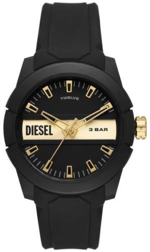 Diesel Miesten kello DZ1997 Double Up Musta/Kumi Ø43 mm