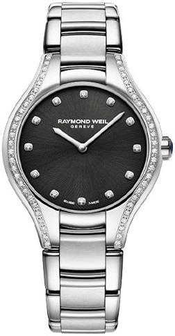 Raymond Weil Naisten kello 5132-STS-20081 Noemia Musta/Teräs Ø32 mm