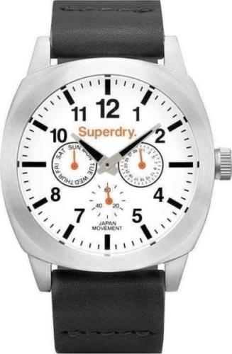 Superdry Miesten kello SYG104BC Classic Valkoinen/Nahka Ø50 mm