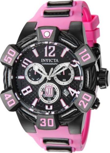 Invicta Miesten kello 40449 Jason Taylor Musta/Teräs Ø52 mm