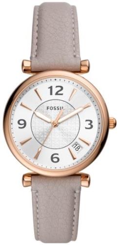 Fossil Naisten kello ES5161 Carlie Hopea/Nahka Ø35 mm