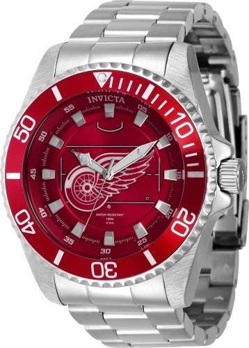 Invicta Miesten kello 42256 NHL Punainen/Teräs Ø47 mm