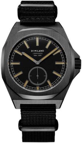 D1 Milano Miesten kello MTNJ01 Commando Musta/Tekstiili Ø38 mm