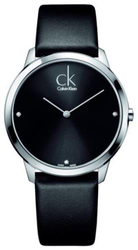 Calvin Klein Miesten kello K3M211CS Minimal Musta/Nahka Ø40 mm