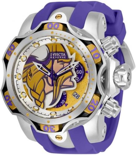 Invicta Miesten kello 33059 Monivärinen/Kumi Ø52.5 mm