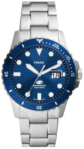 Fossil Miesten kello FS6029 Blue Sininen/Kullanvärinen teräs Ø42 mm