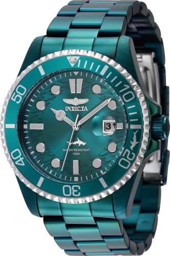 Invicta Miesten kello 40944 Pro Diver Vihreä/Teräs Ø43 mm