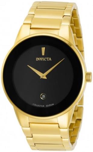 Invicta Miesten kello 30536 Musta/Kullansävytetty teräs Ø40 mm