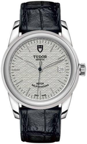 Tudor M55000-0050 Glamour Date Hopea/Nahka Ø36 mm