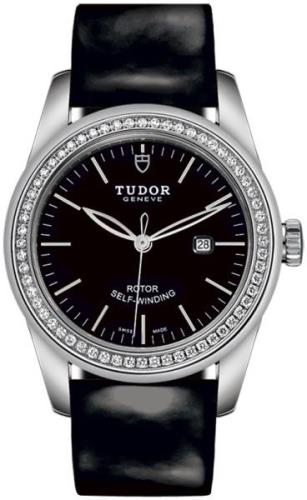 Tudor Naisten kello M53020-0047 Glamour Date Musta/Nahka Ø31 mm