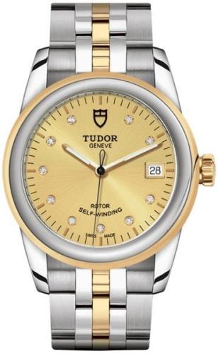 Tudor M55003-0006 Glamour Date Kullattu/Kullansävytetty teräs Ø36