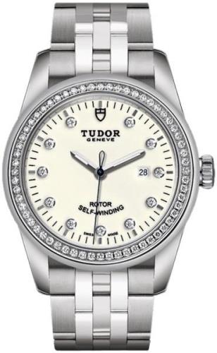 Tudor Naisten kello M53020-0074 Glamour Date Valkoinen/Teräs Ø31 mm