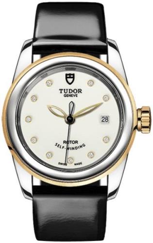 Tudor Naisten kello M51003-0028 Glamour Date Valkoinen/Nahka Ø26 mm