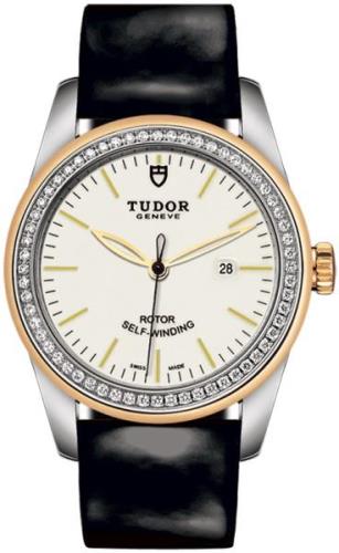 Tudor Naisten kello M53023-0071 Glamour Date Valkoinen/Nahka Ø31 mm