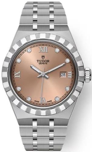 Tudor Naisten kello M28300-0010 Royal Lohen pinkki/Teräs Ø28 mm